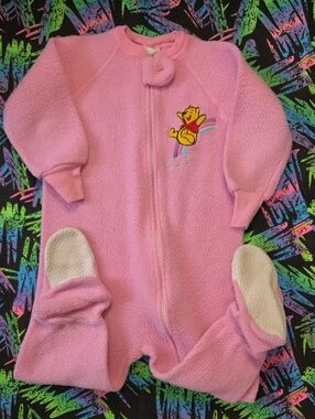 VTG Disney Winnie The Pooh Footie Pajamas